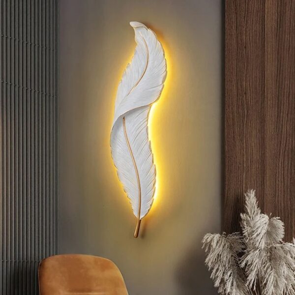 Feather Wall Light