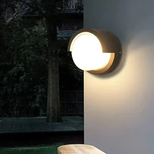 Round Outdoor Wall Light