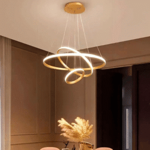 Modern Luxury Italian Style Three Rings Chandelier