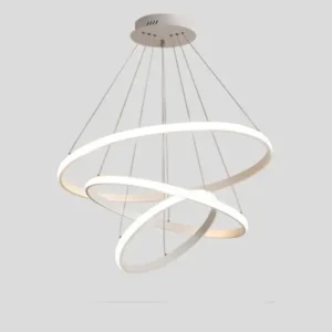 Modern Luxury Italian Style Three Rings Chandelier