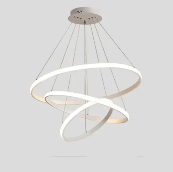 Modern Luxury Italian Style Three Rings Chandelier
