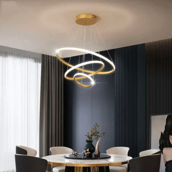 Modern Luxury Italian Style Three Rings Chandelier - Image 2