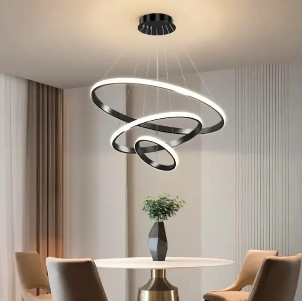 Modern Luxury Italian Style Three Rings Chandelier - Image 4