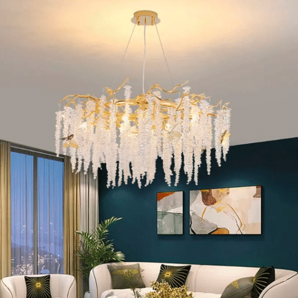 Elegant Gold Luxury Crystal Chandelier (800mm) - Image 3