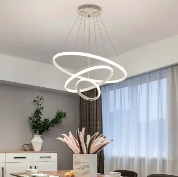 Modern Luxury Italian Style Three Rings Chandelier - Image 3