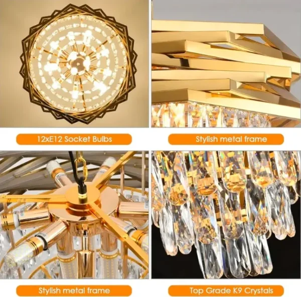 Artistic Designer Luxury Crystal Chandelier - Image 3