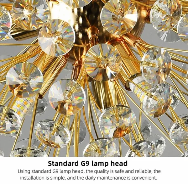 Crystal Elite Artistic Chandelier (600mm) - Image 2