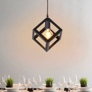 square hanging light