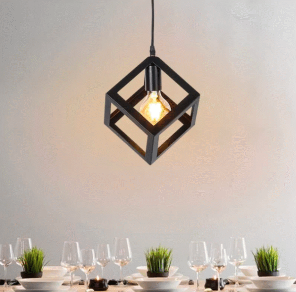 square hanging light