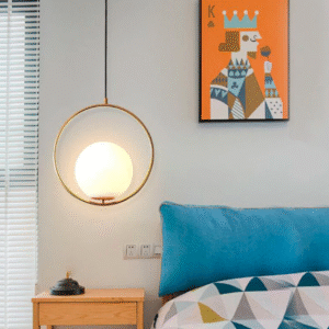 modern hanging round globe light