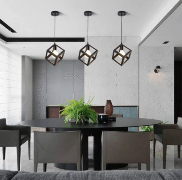 square hanging light