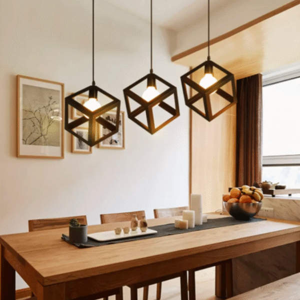 square hanging light