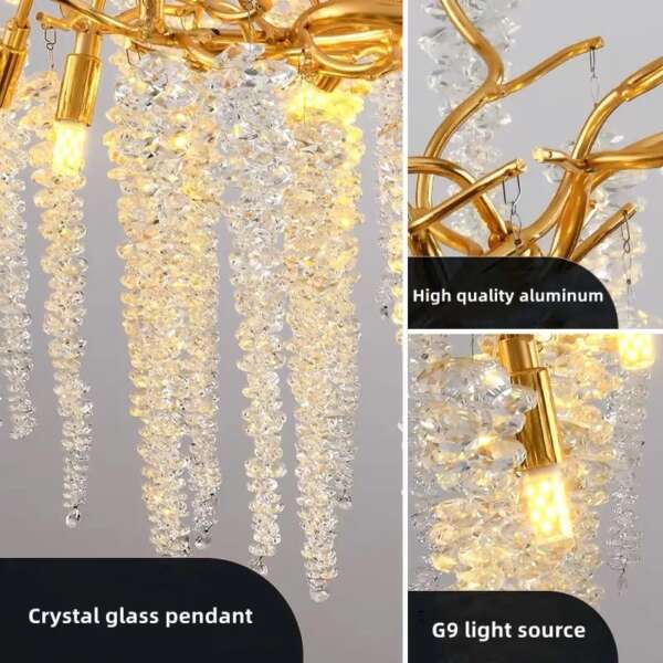 elegant luxury crystal chandelier