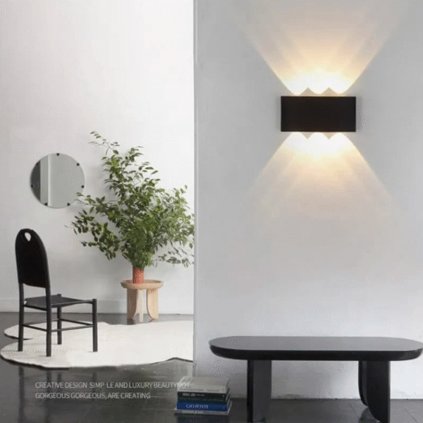 3 x 3 up down led outdoor wall light