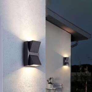 k shaped double led two side outdoor light