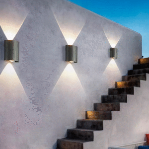 4 x 4 up down led outdoor wall light