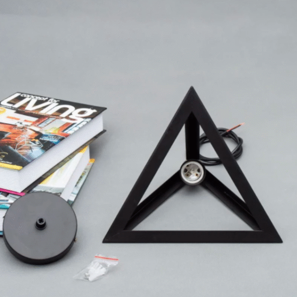 triangle shape hanging light